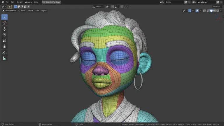 3D animation workflow in Blender — click to learn how 3D animation is made